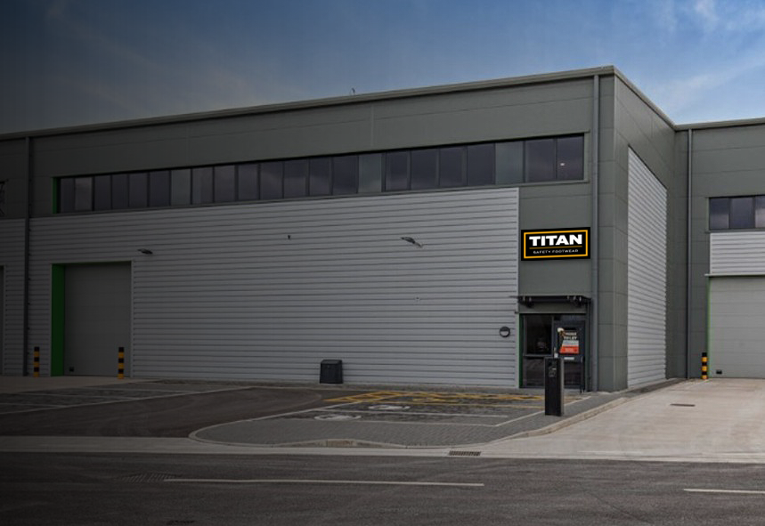 TITAN Safety Footwear warehouse exterior in the United Kingdom